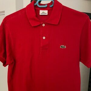 Lacoste Red Polo Mens S